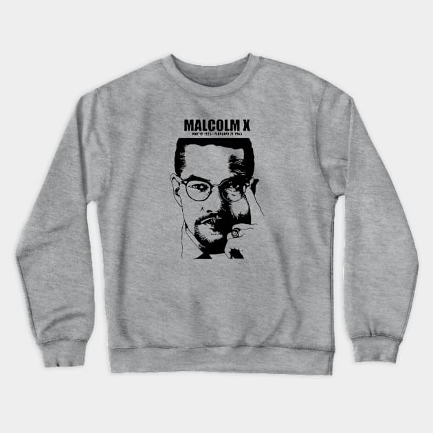 Malcolm x Crewneck Sweatshirt by Robettino900